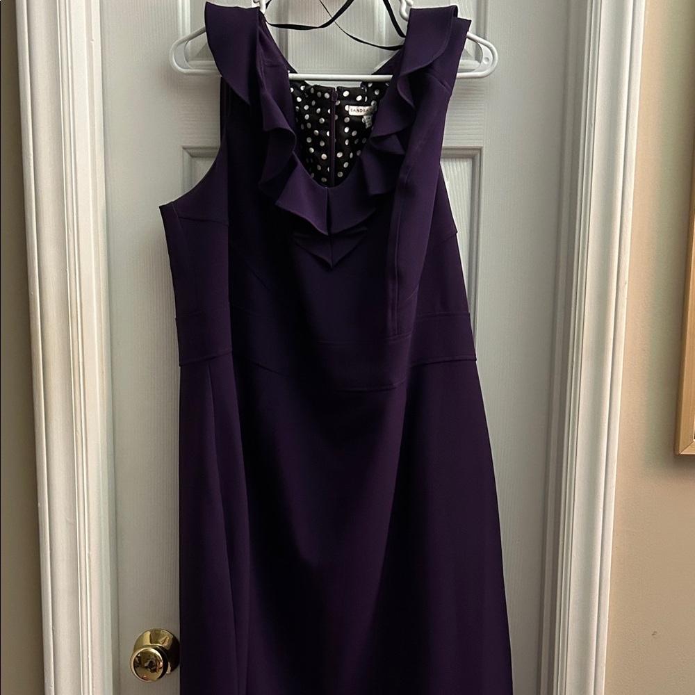 Elegant Purple Ruffle Dress
